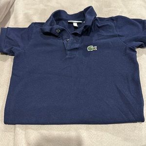 Lacoste toddler navy blue size 3 short sleeve polo